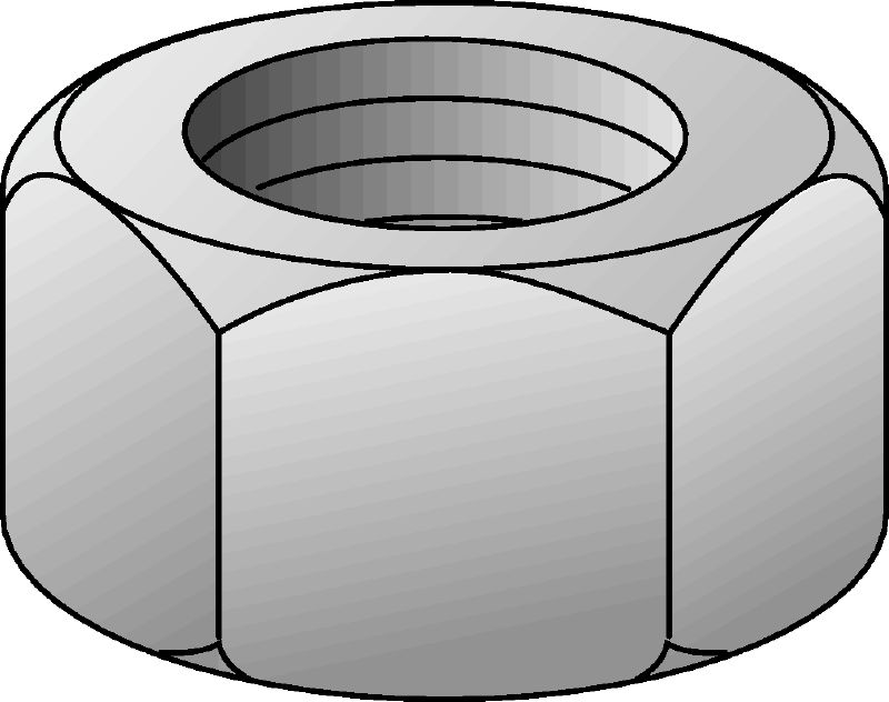 Tuerca Hexagonal De Grado 8 HDG DIN 934 Accesorios Galvanizados En