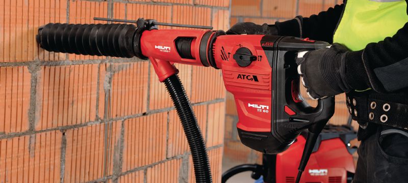 Sistema de aspiración de polvo TE DRS-Y Sistema de aspiración de polvo para tareas de perforación y cincelado en hormigón con los martillos perforadores SDS Max (TE-Y) de Hilti Aplicaciones 1