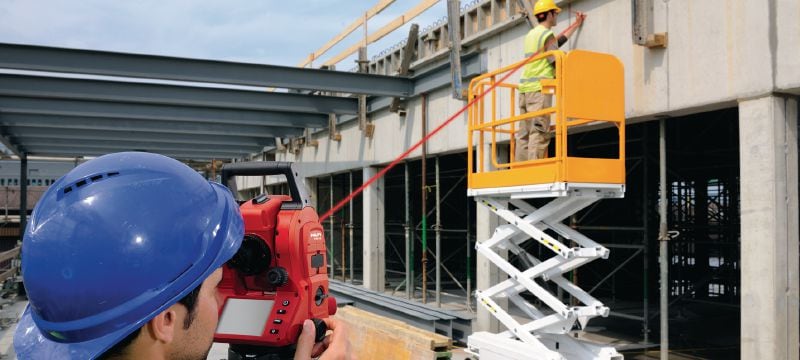 Estación total para la construcción POS 18 Estación total de construcción precisa para dos personas con alcance a hasta 340 m/1115 pies Aplicaciones 1